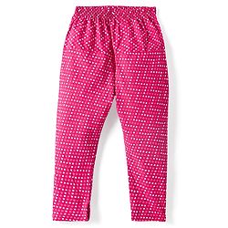 Babyhug Cotton Woven Three Fourth Sleeves Kurta & Churidar with Dupatta Floral Print - Dark Pink