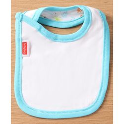 Babyhug Interlock Cotton Bibs Monkey Print Pack of 3 - Blue
