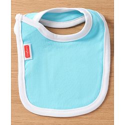 Babyhug Interlock Cotton Bibs Monkey Print Pack of 3 - Blue