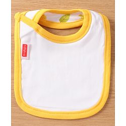 Babyhug Interlock Cotton Bibs Monkey Print Pack of 3 - Blue