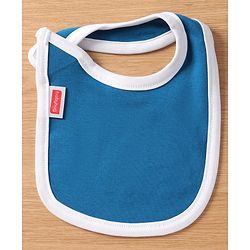 Babyhug Interlock Cotton Bibs Monkey Print Pack of 3 - Blue