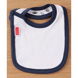 Babyhug Interlock Cotton Bibs Monkey Print Pack of 3 - Blue