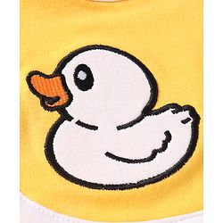 Babyhug Interlock Cotton Bibs Monkey Print Pack of 3 - Blue
