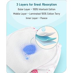Babyhug 100% Cotton Padded Underwear Training Diapers Animals Print Pack of 3 Size 1 - Multicolor