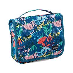 Babyhug Premium Makeup Pouches for Cosmetic Bags Wash Pouch Toiletry Kit - Green & Blue