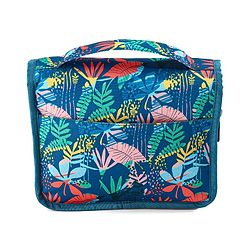 Babyhug Premium Makeup Pouches for Cosmetic Bags Wash Pouch Toiletry Kit - Green & Blue