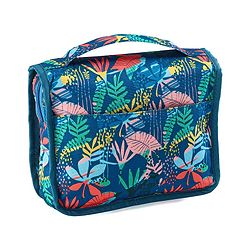 Babyhug Premium Makeup Pouches for Cosmetic Bags Wash Pouch Toiletry Kit - Green & Blue