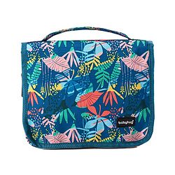 Babyhug Premium Makeup Pouches for Cosmetic Bags Wash Pouch Toiletry Kit - Green & Blue