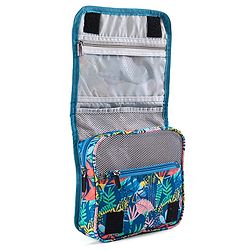 Babyhug Premium Makeup Pouches for Cosmetic Bags Wash Pouch Toiletry Kit - Green & Blue