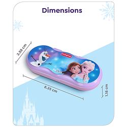 Babyhug Disney Frozen 3D Pencil Box|School Supplies Stationery Organiser|Birthday Return Gift for Kids- Lavender