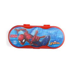 Babyhug Marvel Spiderman 3D Pencil Box|School Supplies Stationery Organiser|Birthday Return Gift for Kids- Red