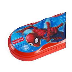 Babyhug Marvel Spiderman 3D Pencil Box|School Supplies Stationery Organiser|Birthday Return Gift for Kids- Red