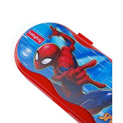Babyhug Marvel Spiderman 3D Pencil Box|School Supplies Stationery Organiser|Birthday Return Gift for Kids- Red