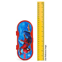 Babyhug Marvel Spiderman 3D Pencil Box|School Supplies Stationery Organiser|Birthday Return Gift for Kids- Red