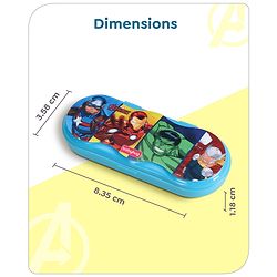 Babyhug Marvel Spiderman 3D Pencil Box|School Supplies Stationery Organiser|Birthday Return Gift for Kids- Red