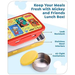 Babyhug Disney Frozen 3D Stainless Steel Lunch box with inner container,700ml & 100ml, Airtight Lunch for School Kids|BPA Free|100% Food Grade|Dishwasher Safe|Reusable|Recyclable- Lavender