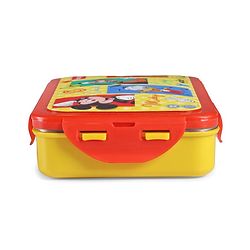 Babyhug Disney Frozen 3D Stainless Steel Lunch box with inner container,700ml & 100ml, Airtight Lunch for School Kids|BPA Free|100% Food Grade|Dishwasher Safe|Reusable|Recyclable- Lavender