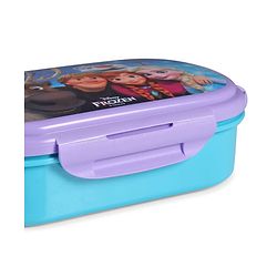 Babyhug Disney Frozen 3D Stainless Steel Lunch box with inner container,700ml & 100ml, Airtight Lunch for School Kids|BPA Free|100% Food Grade|Dishwasher Safe|Reusable|Recyclable- Lavender