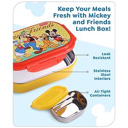 Babyhug Disney Frozen 3D Stainless Steel Lunch box with inner container,700ml & 100ml, Airtight Lunch for School Kids|BPA Free|100% Food Grade|Dishwasher Safe|Reusable|Recyclable- Lavender