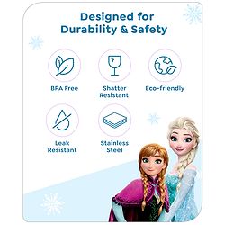 Babyhug Disney Frozen Stainless Steel Water Bottle|Leak Resistant|BPA Free|Rust Proof|750ml
