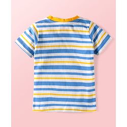 Babyhug Single Jersey Knit Half Sleeves T-Shirts & Shorts With Sando Vests & Shark Print Pack of 6 - Multi Colour