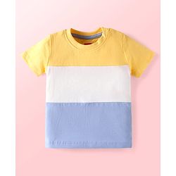 Babyhug Single Jersey Knit Half Sleeves T-Shirts & Shorts With Sando Vests & Shark Print Pack of 6 - Multi Colour