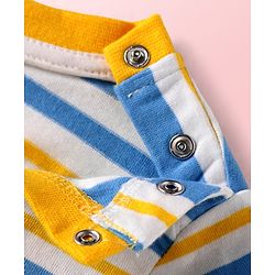 Babyhug Single Jersey Knit Half Sleeves T-Shirts & Shorts With Sando Vests & Shark Print Pack of 6 - Multi Colour