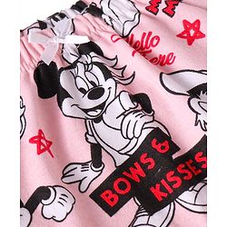 Babyhug Disney Single Jersey Knit Bloomers with Minnie Mouse Graphics Pack of 3 - Red White & Pink