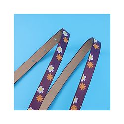 Babyhug Free Size Belt With Floral Print - Purple