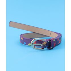 Babyhug Free Size Belt With Floral Print - Purple