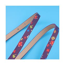 Babyhug Free Size Belt With Floral Print - Purple