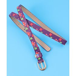 Babyhug Free Size Belt With Floral Print - Purple