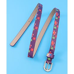 Babyhug Free Size Belt With Floral Print - Purple
