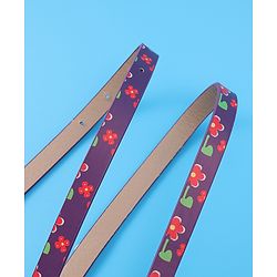 Babyhug Free Size Belt With Floral Print - Purple