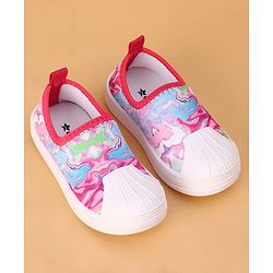 Cute Walk by Babyhug Slip On Casual Shoes with Abstract Print - Pink