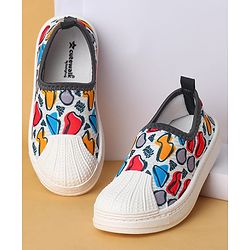 Cute Walk by Babyhug Slip On Casual Shoes with Abstract Print - Blue