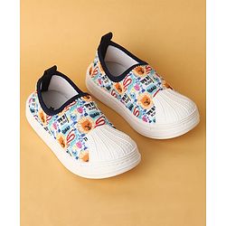 Cute Walk by Babyhug Slip On Casual Shoes with Lion Print - Blue