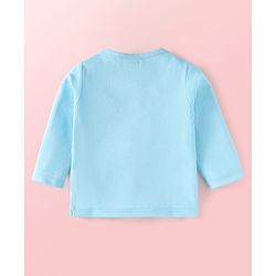 Babyhug 100% Cotton Knit Full Sleeves Front Open jhablas with Jungle Theme Print & Stripes Pack of 3 - Light Blue White & Yellow