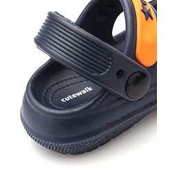 Cute Walk by Babyhug Clogs with Backstrap Gaming Applique - Navy Blue