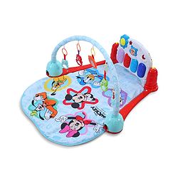 Babyhug Premium Disney Mickey & Friends Musical Baby Play Gym|Piano, Lights, Rattles & Tummy Time Mat | Fitness Rack with Hanging Rattles Interactive Learning Keyboard Piano| BIS Certified