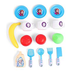 Babyhug Disney Frozen Toy Kitchen Sink Set| Battery Operated Pretend Play Electric Dishwasher with Tap Water Sound Kids Kitchen Accessories Utensils Realistic Light & Sound| BIS Certified - Multicolor