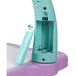 Babyhug  Disney Premium Frozen Adventure Small Tracing Projector Set Battery Operated Projector Table with Slides for Learning and Painting with Projector Lamp & Music - Purple & Light Blue