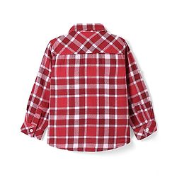 Babyhug Cotton Woven Full Sleeve Checkerd Shirt - Red