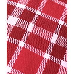 Babyhug Cotton Woven Full Sleeve Checkerd Shirt - Red