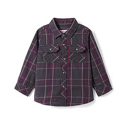 Babyhug Cotton Woven Full Sleeves Check Shirt - Grey