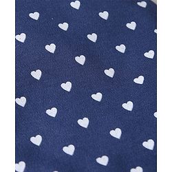 Babyhug 100% Cotton Knit Tie Knot Bonnet Cap Floral & Polka Dot Print Pack of 2 - Red & Blue