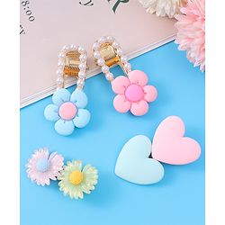 Babyhug Hair Pins And Clips Pack of 4 - Pink