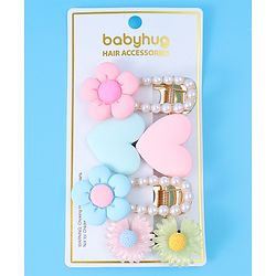 Babyhug Hair Pins And Clips Pack of 4 - Pink