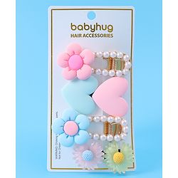 Babyhug Hair Pins And Clips Pack of 4 - Pink