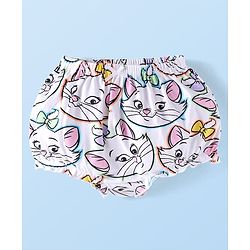Babyhug Disney Cotton Knit Bloomers with Aristocats Marie Graphics Pack of 3 - Pink White & Light Green